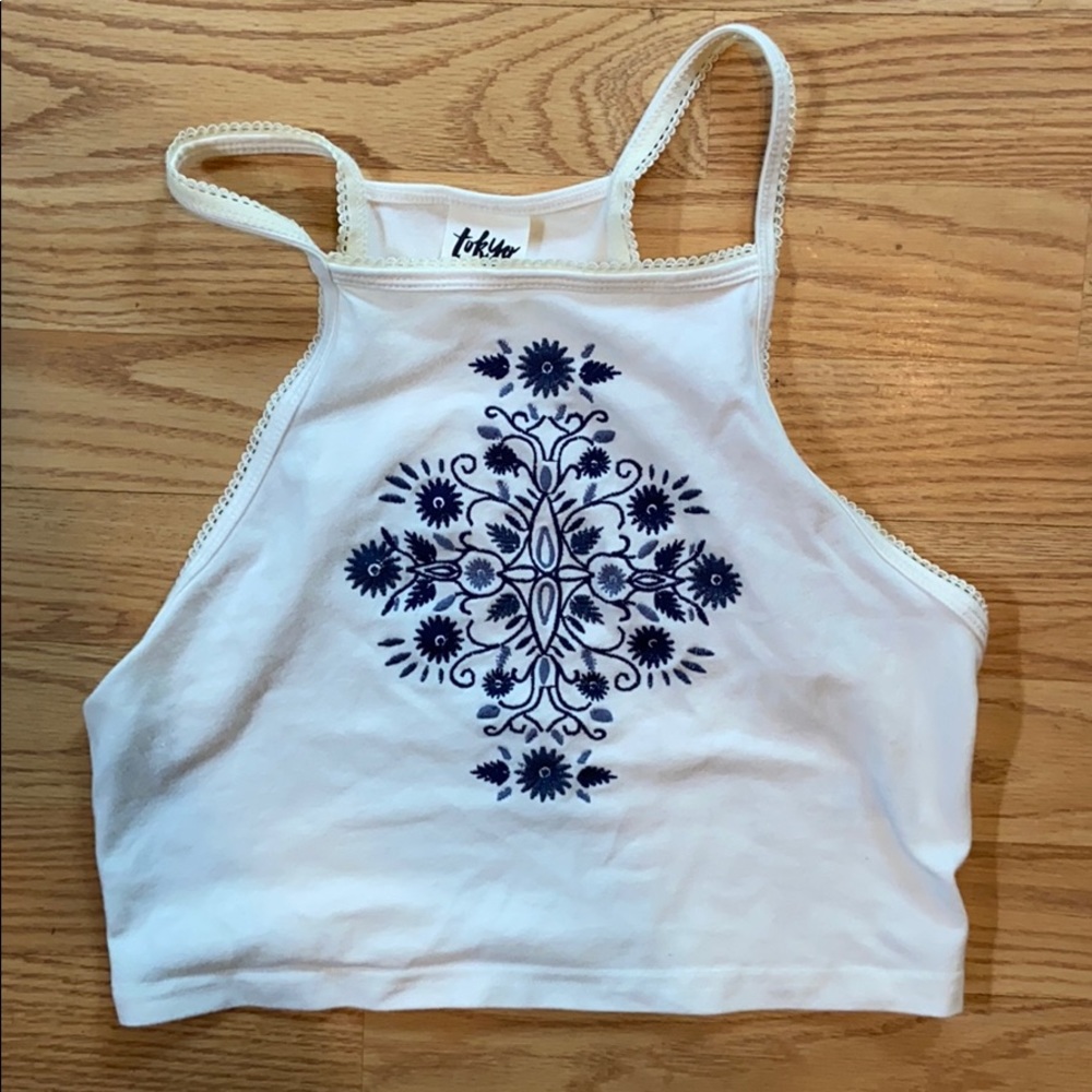halter crop top
